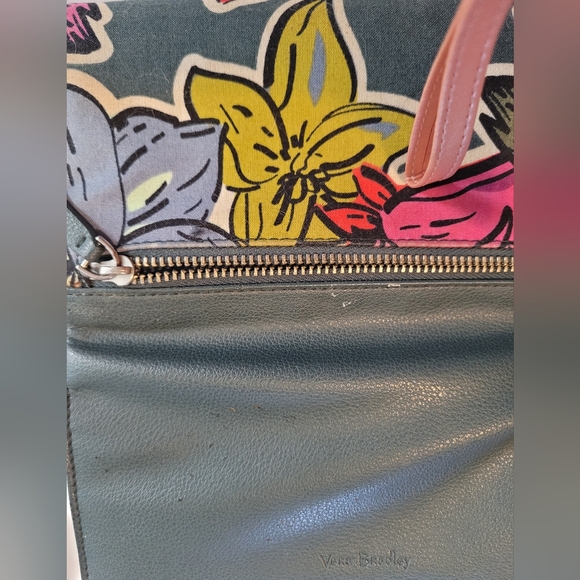 Vera Bradley Lily Floral Polka Dot Yellow Pink Multi Pocket Wallet - Picture 5 of 15